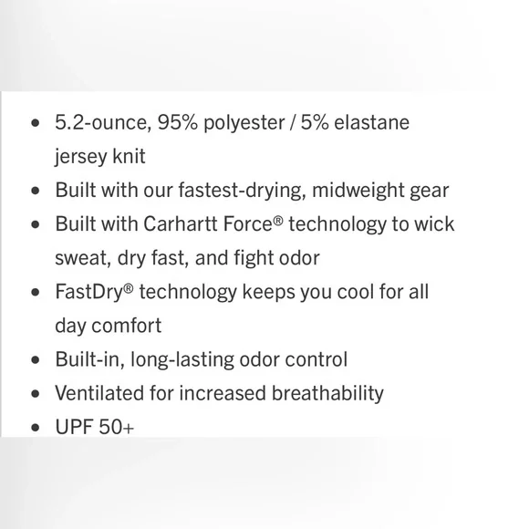 Women’s Carhartt Force Relaxed Fit T - Picture 15 of 15